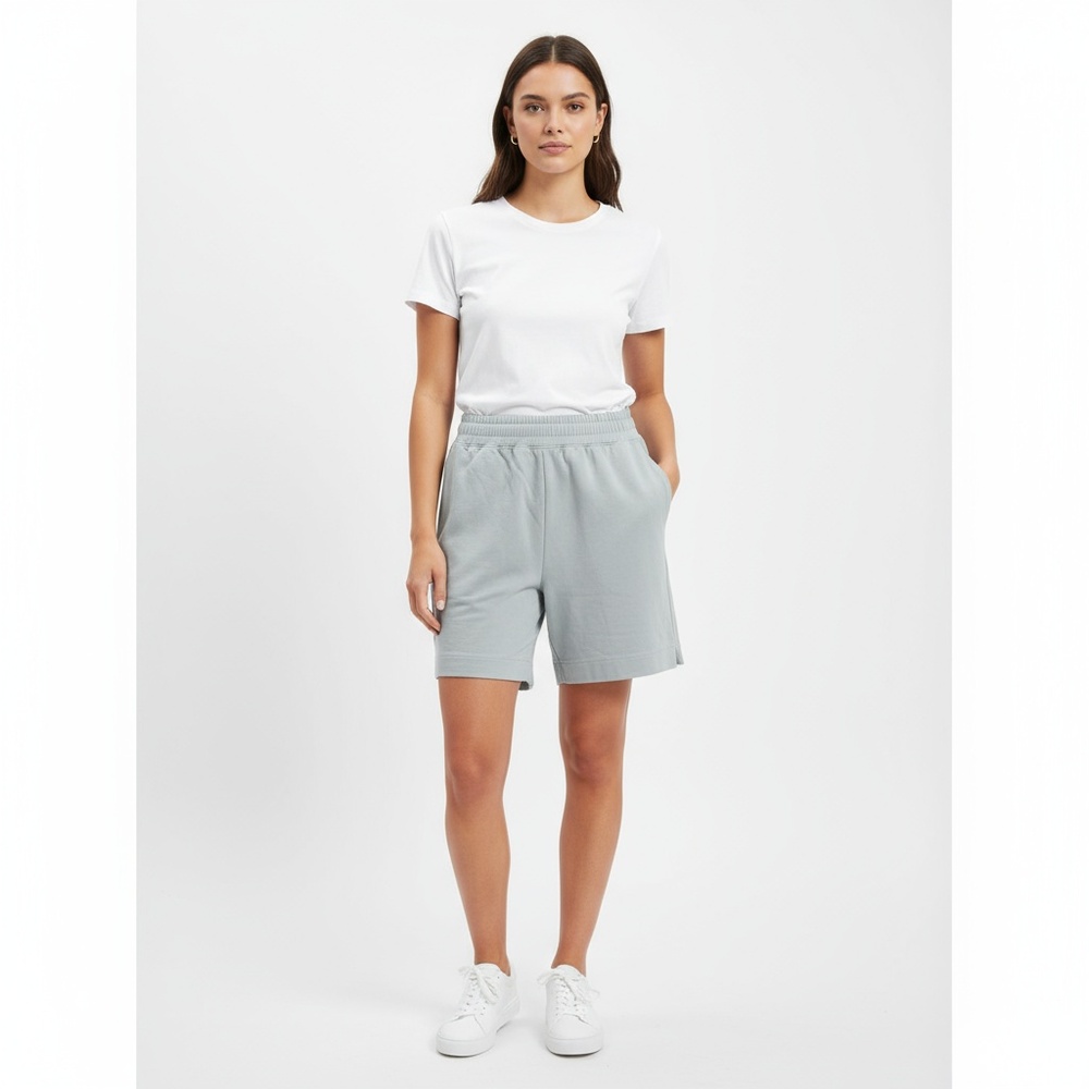 Universal Standard Pull On Terry Shorts Gray Elastic Waist Size 3XS / 2-4 New